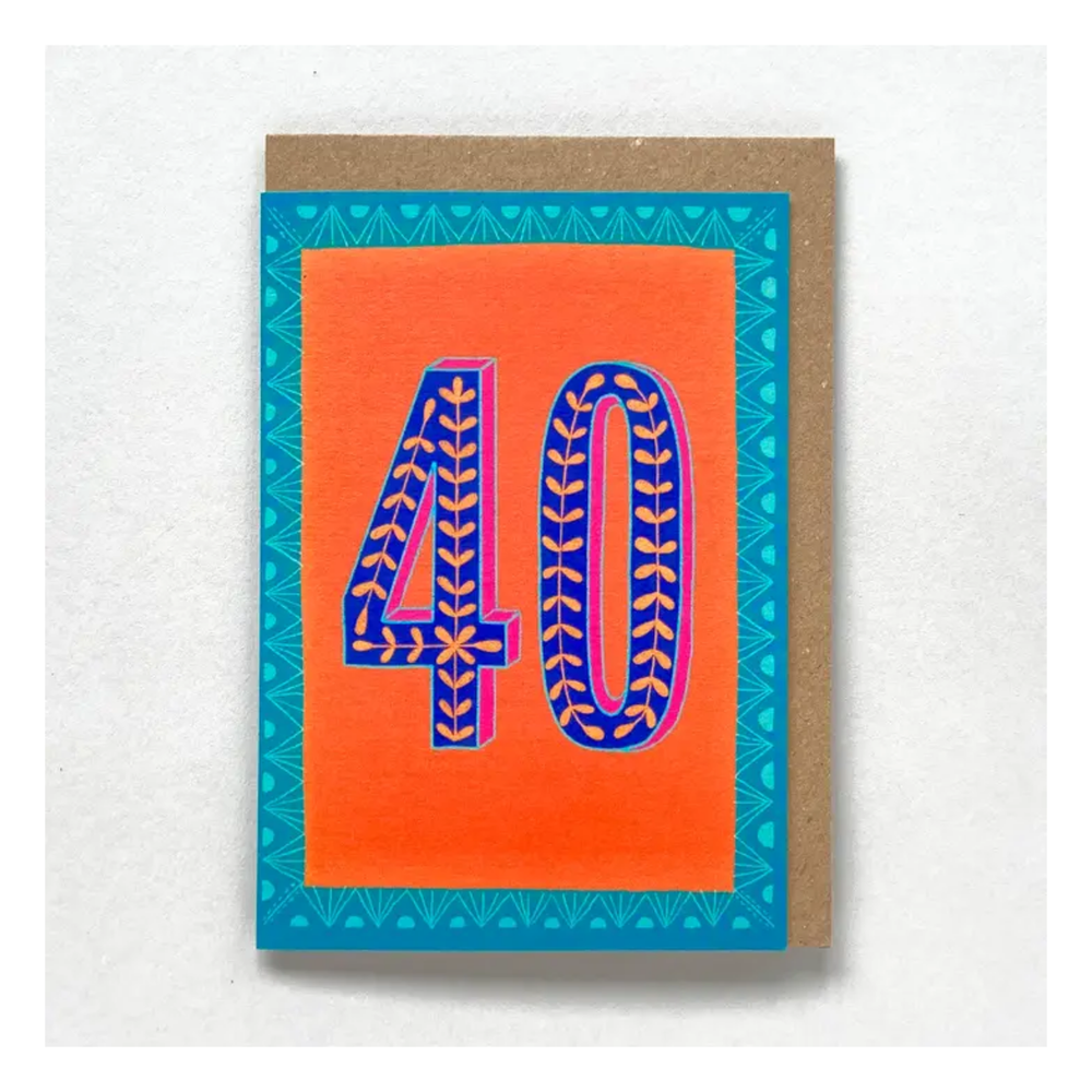 Happy 40th Birthday Card