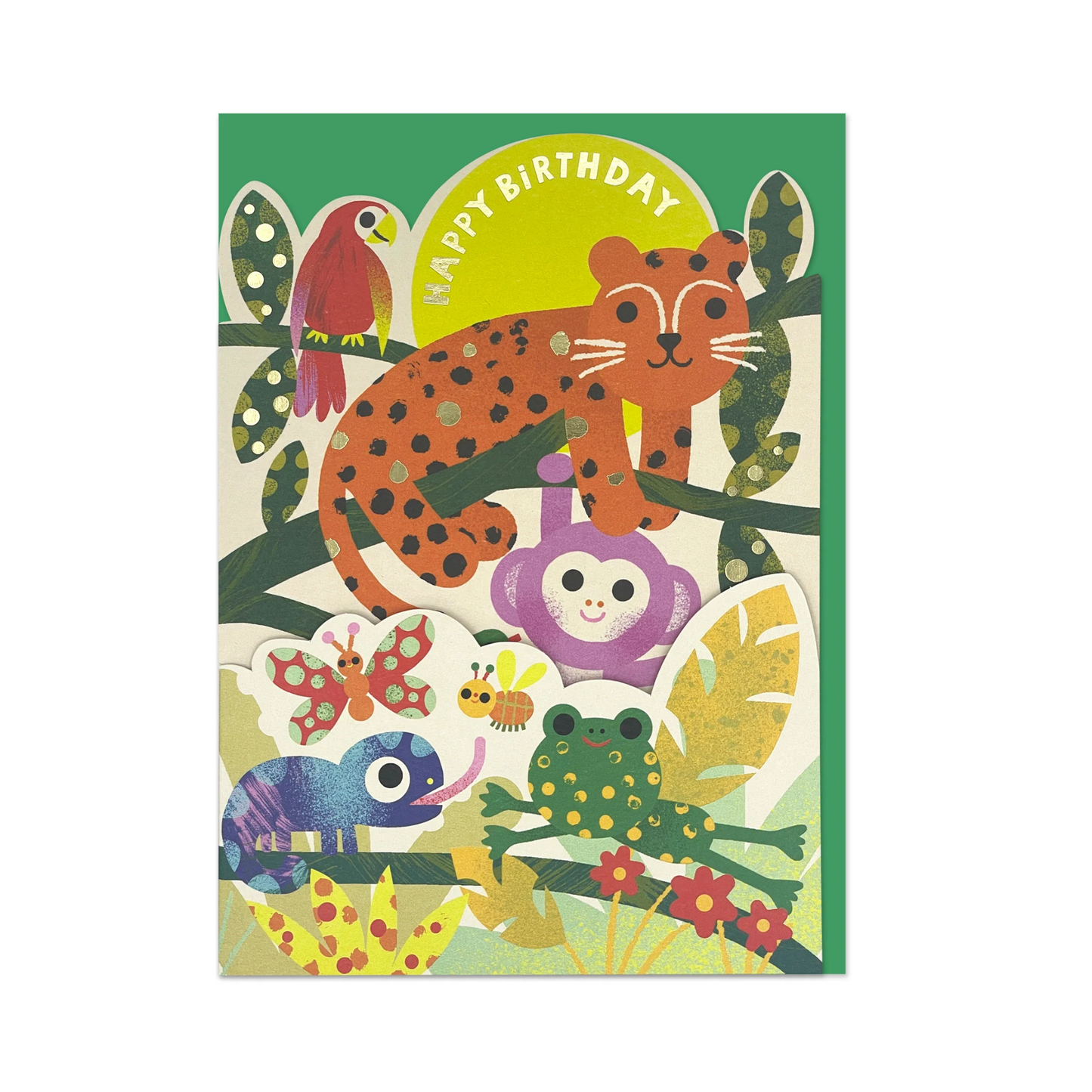 Wild Friends Fold Out Birthday Card
