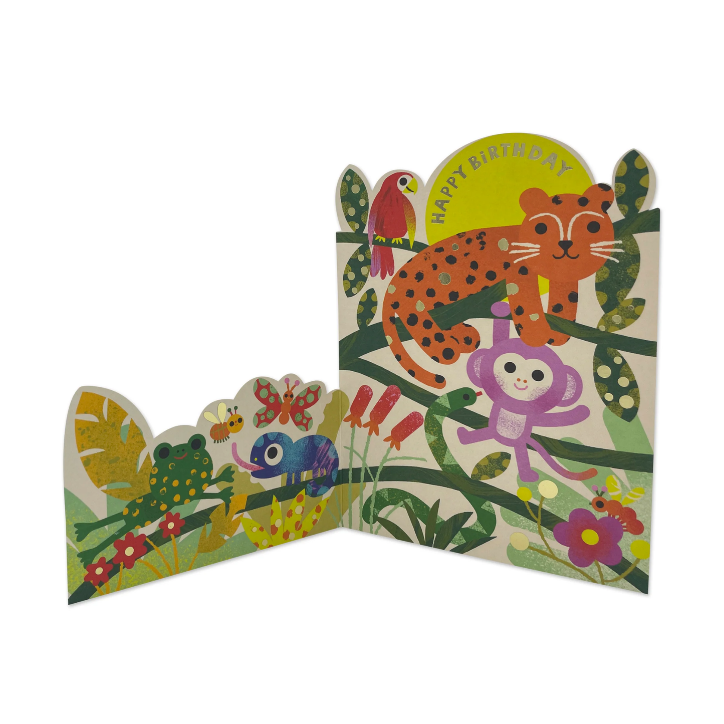 Wild Friends Fold Out Birthday Card