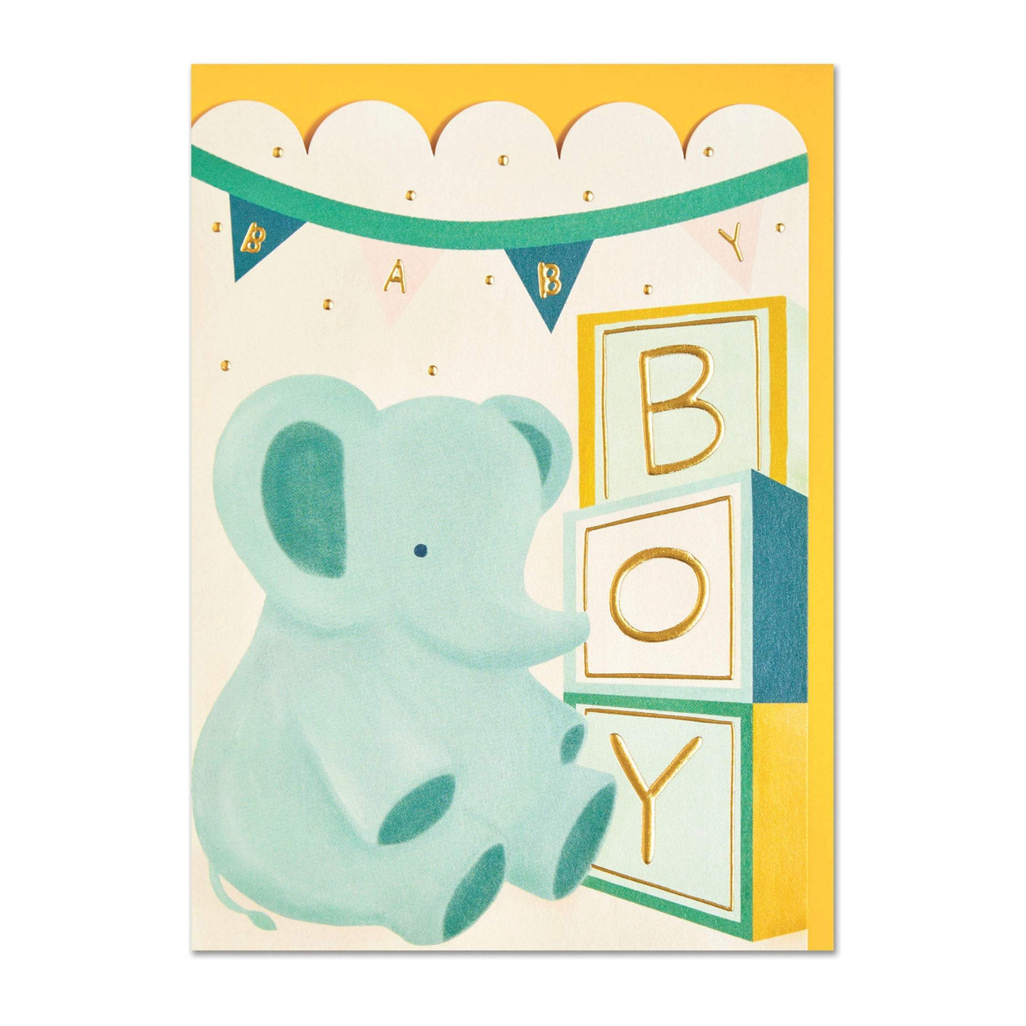New Baby Boy Elephant Card