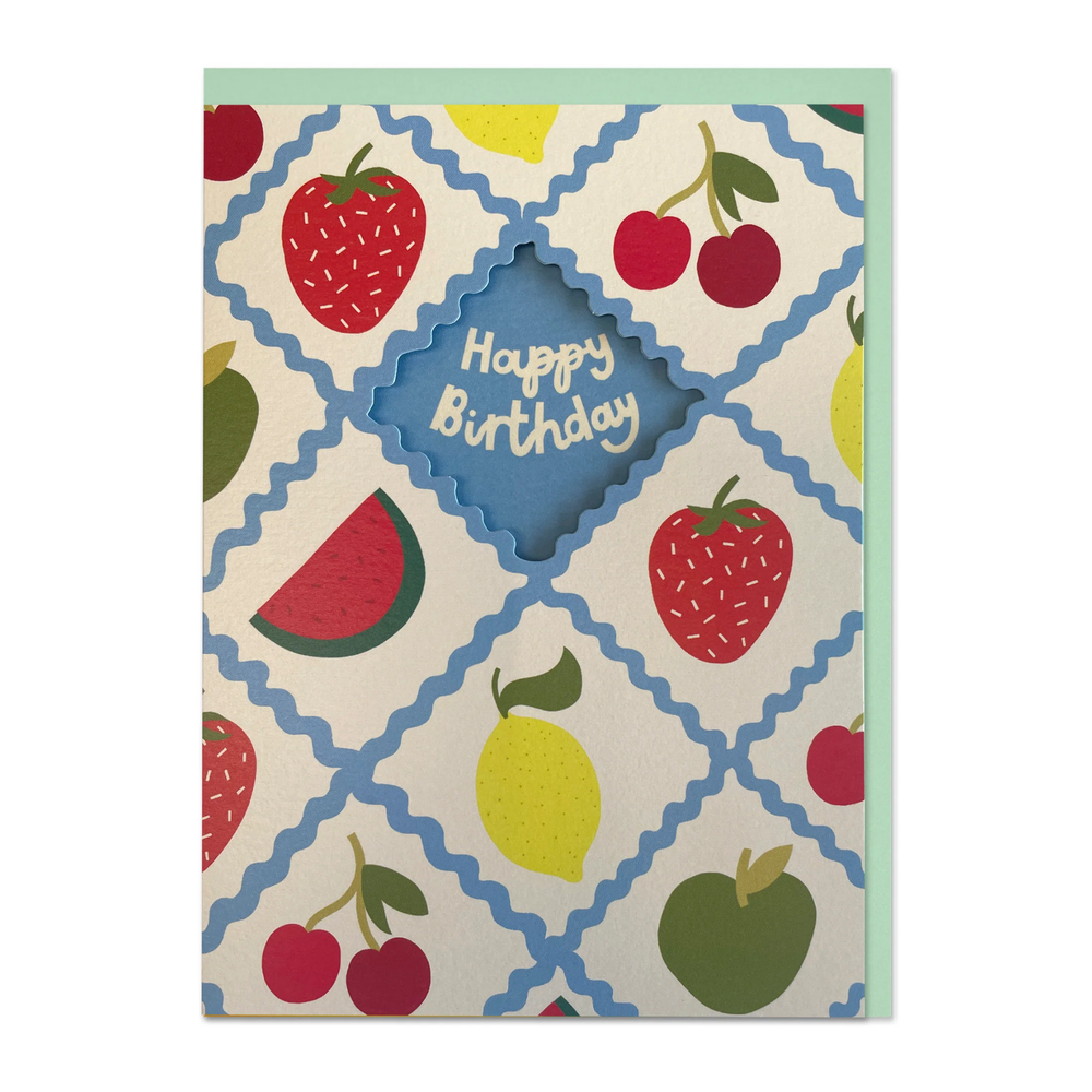Happy Birthday Fruit Card
