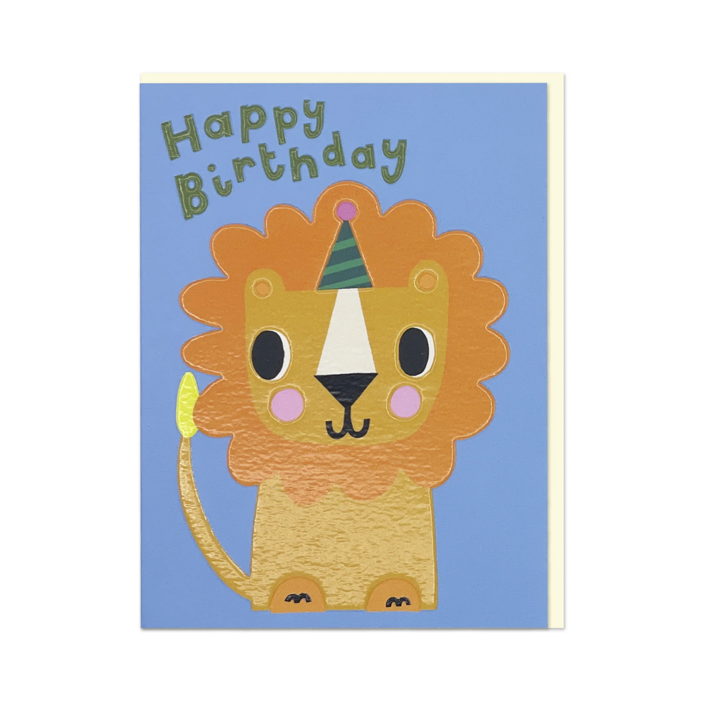 Little Happy Birthday Lion Card