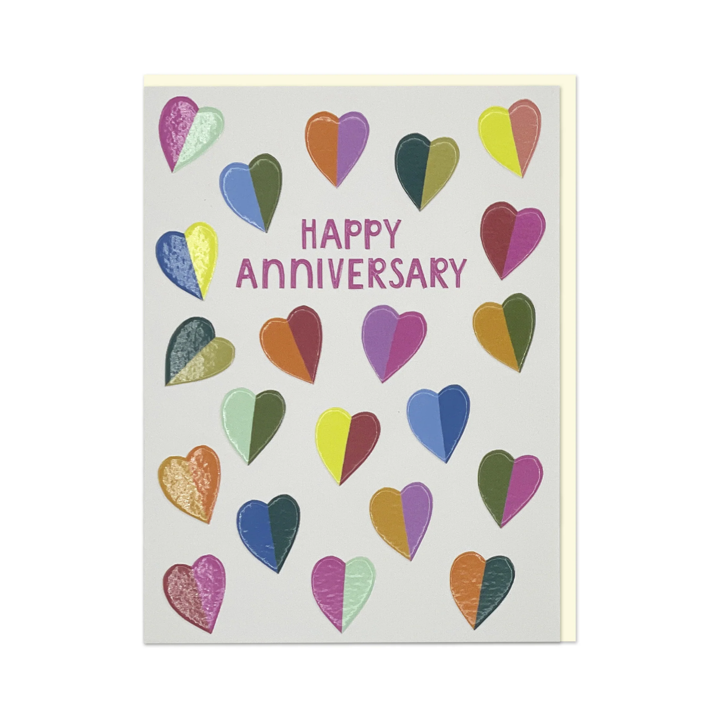 Happy Anniversary Hearts Card
