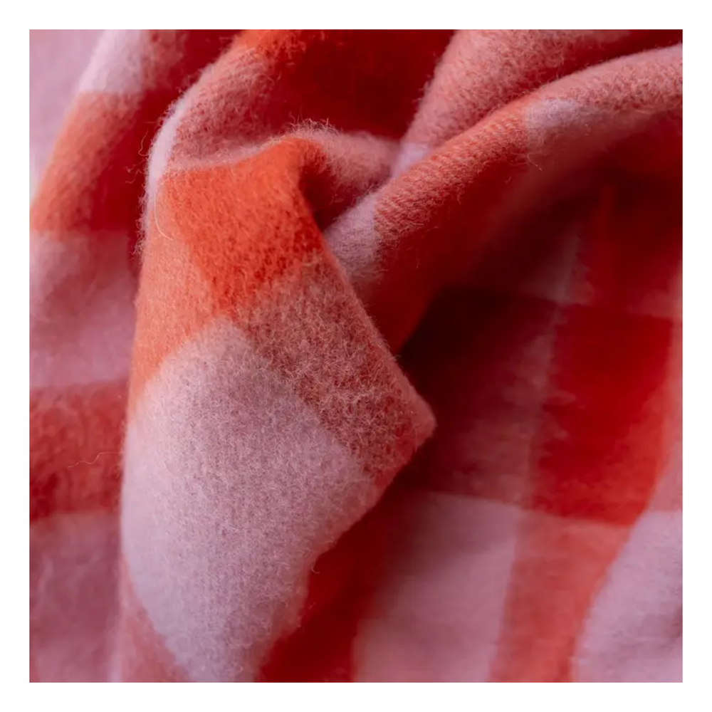 
                  
                    Lambswool Oversized Scarf in Pink Check
                  
                