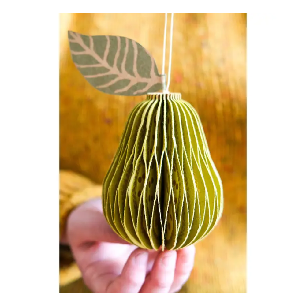 
                  
                    Pear Honeycomb Ornament
                  
                