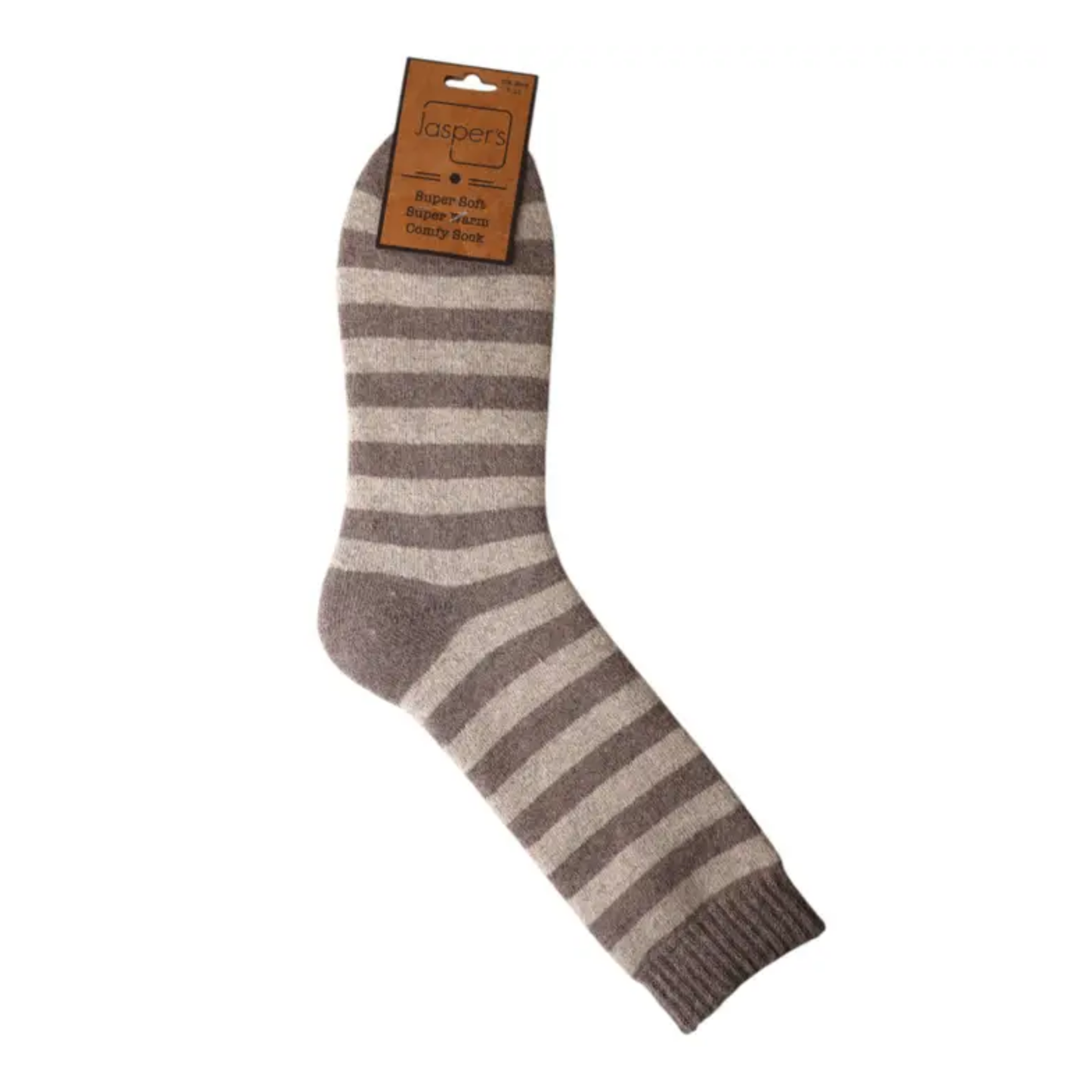 Cappuccino Stripe Cosy Men's Socks