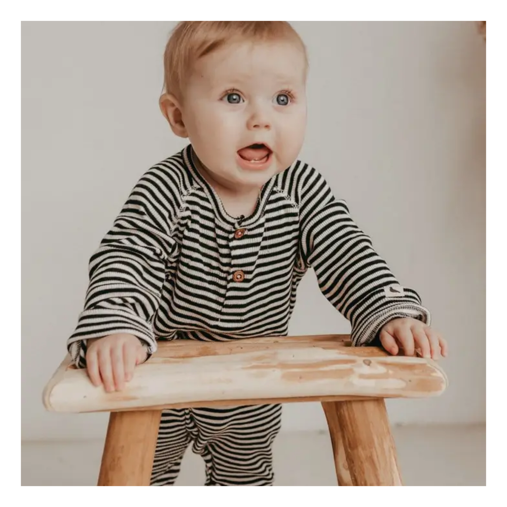 Stripe Rib Playsuit