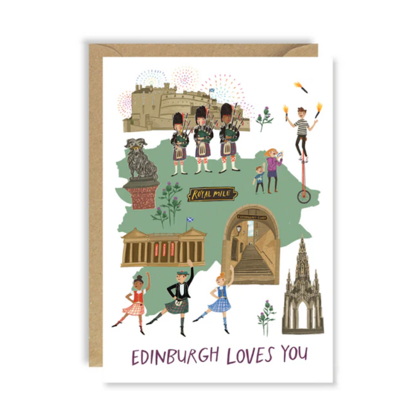 Edinburgh Loves You Card