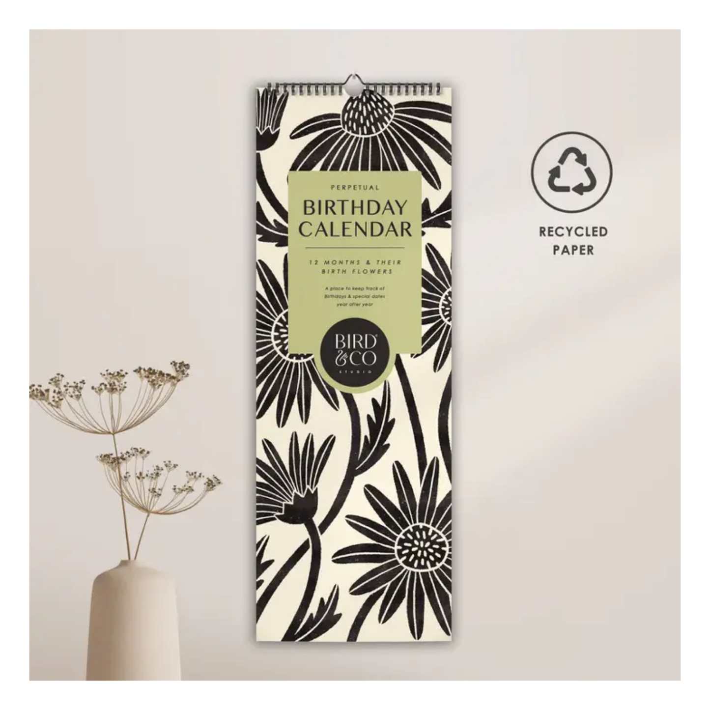 Birth Flower Wall Calendar
