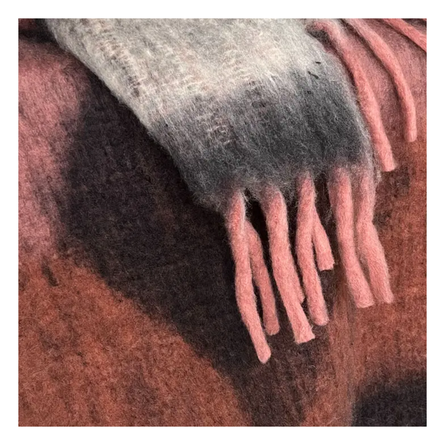 Zapotec Soft Black Recycled Throw