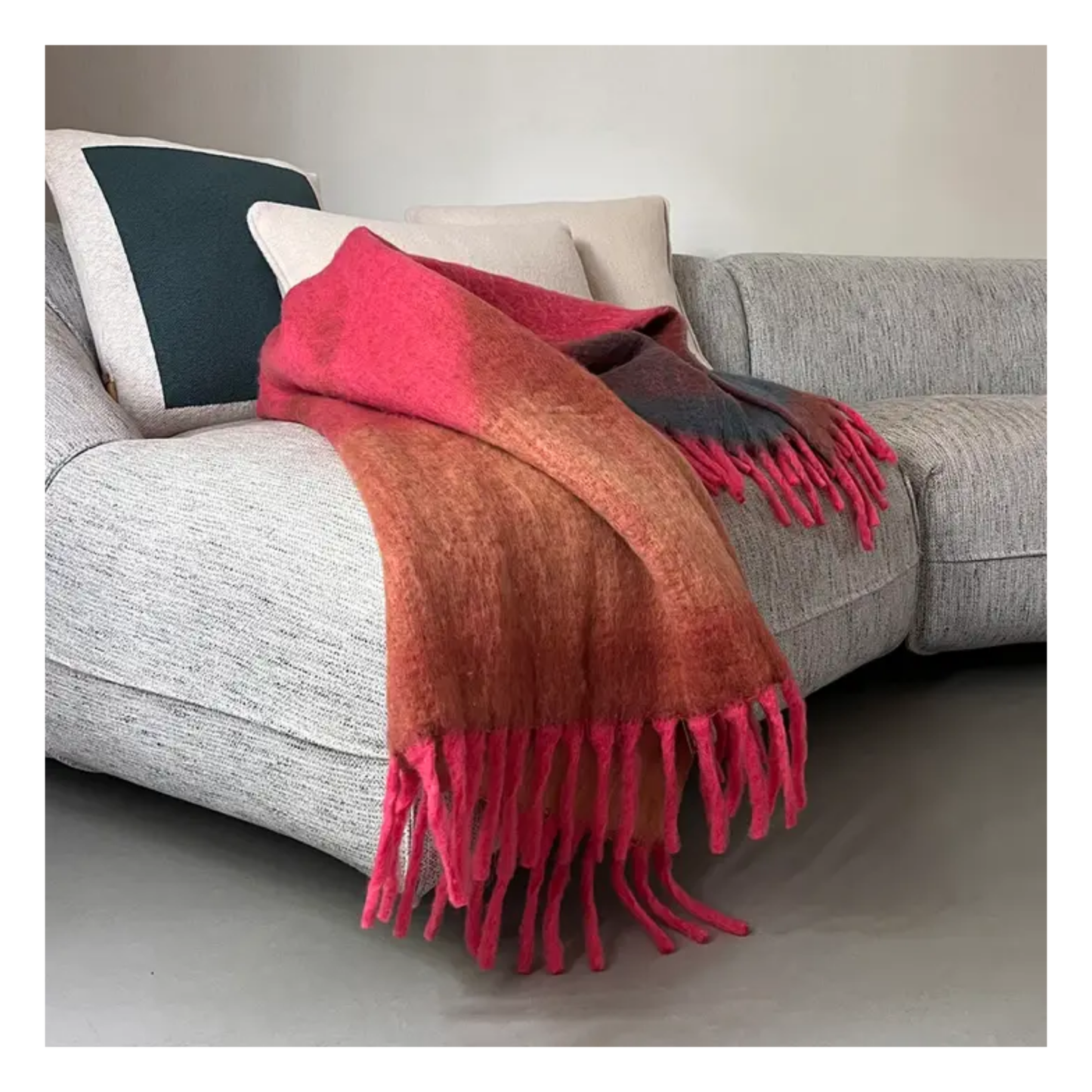 Zapotec Soft Pink Recycled Throw