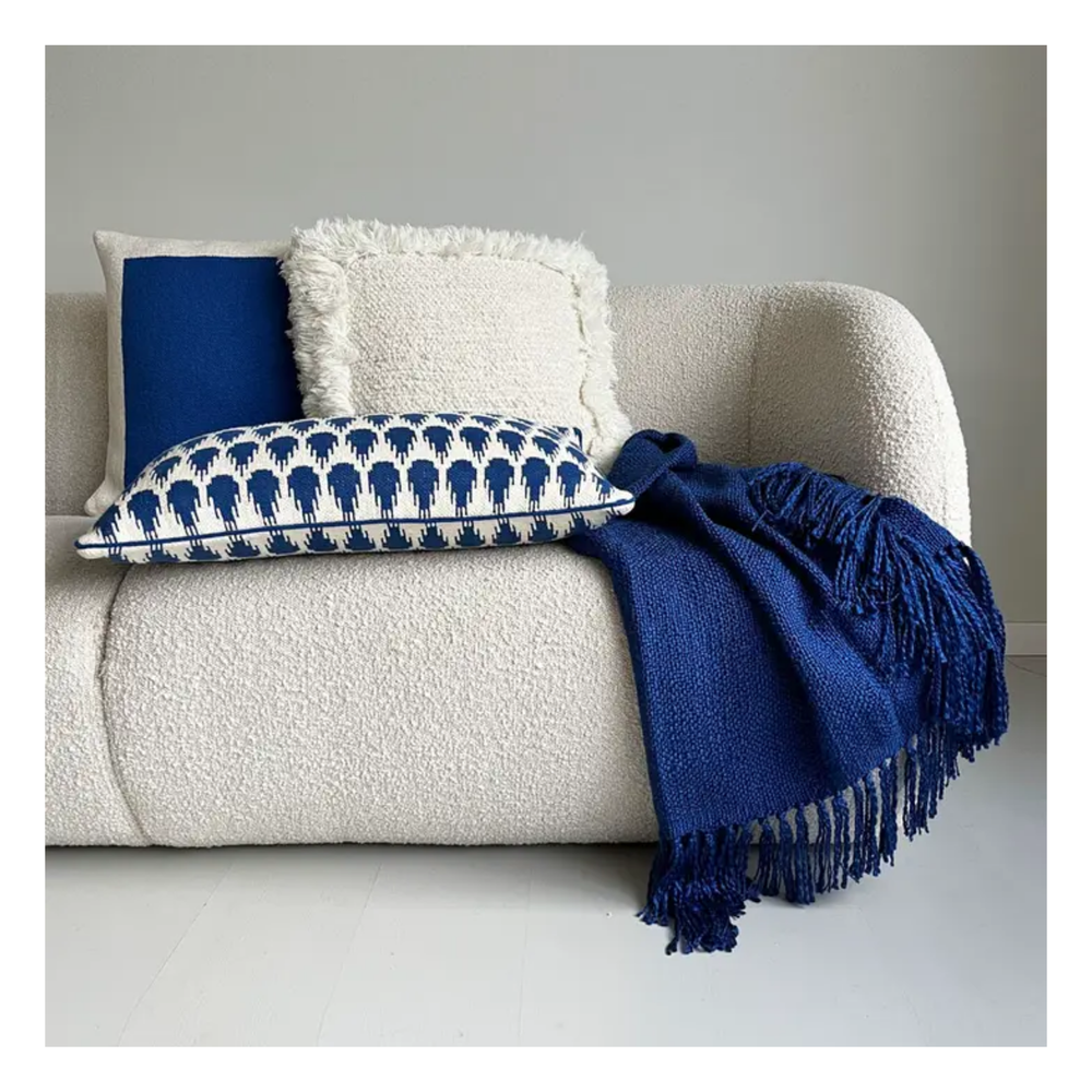 Pop Blue Solid Throw