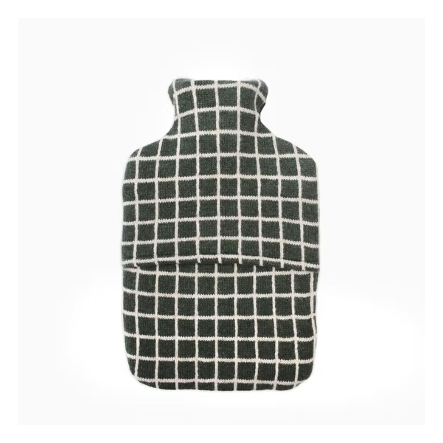 Green Grid Hot Water Bottle