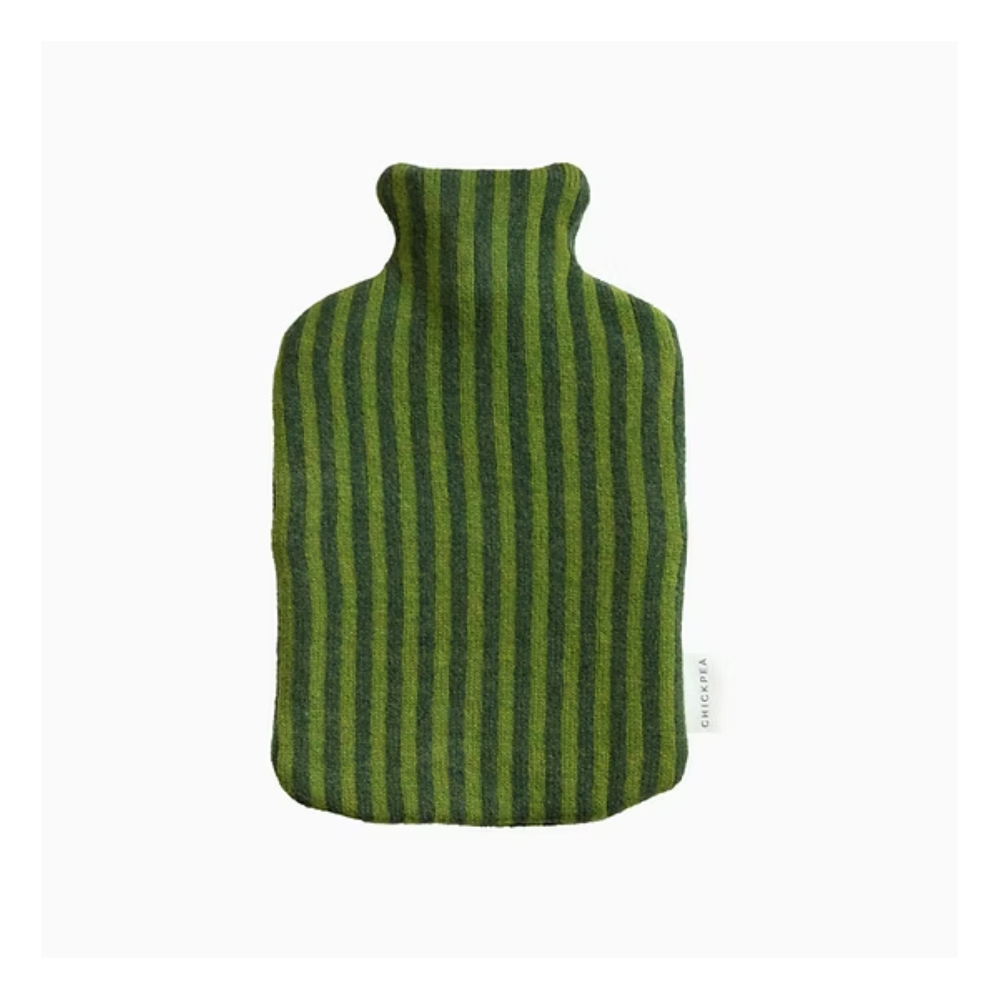 Green and Moss Bold Stripe Hot Water Bottle