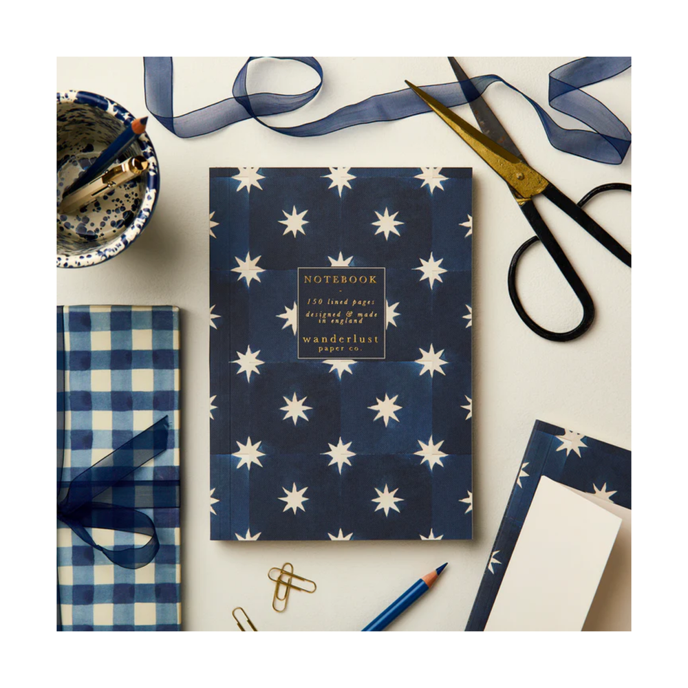 Navy Star Notebook