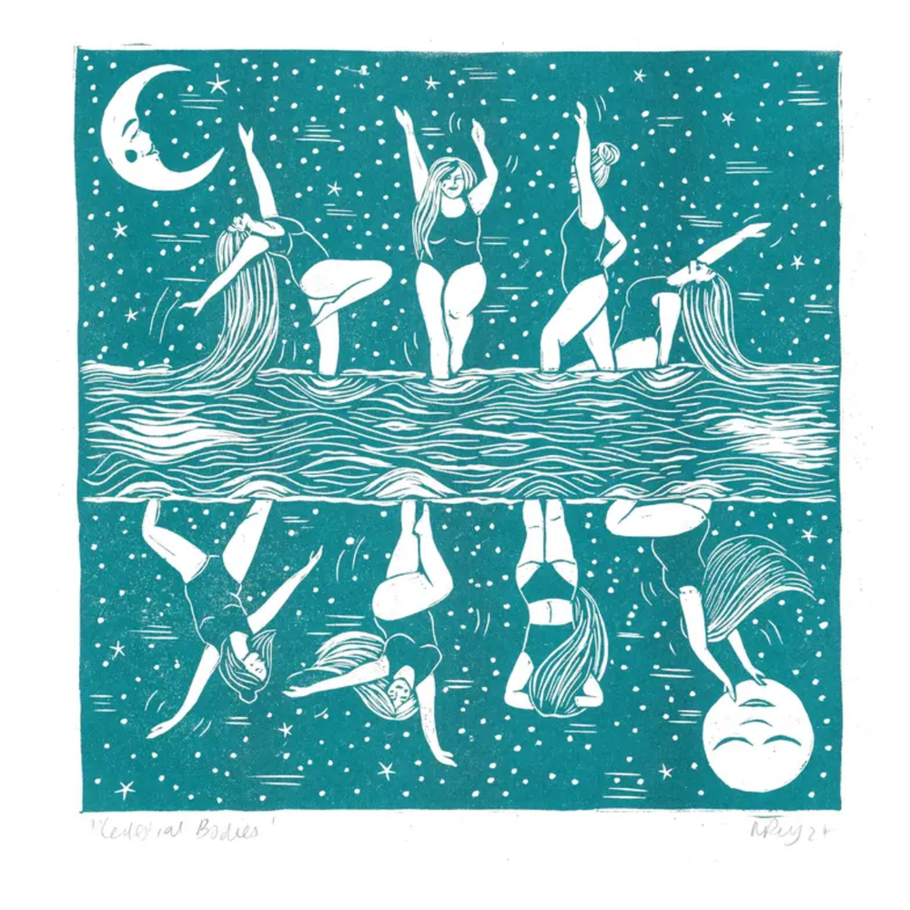 Celestial Bodies Riso Print