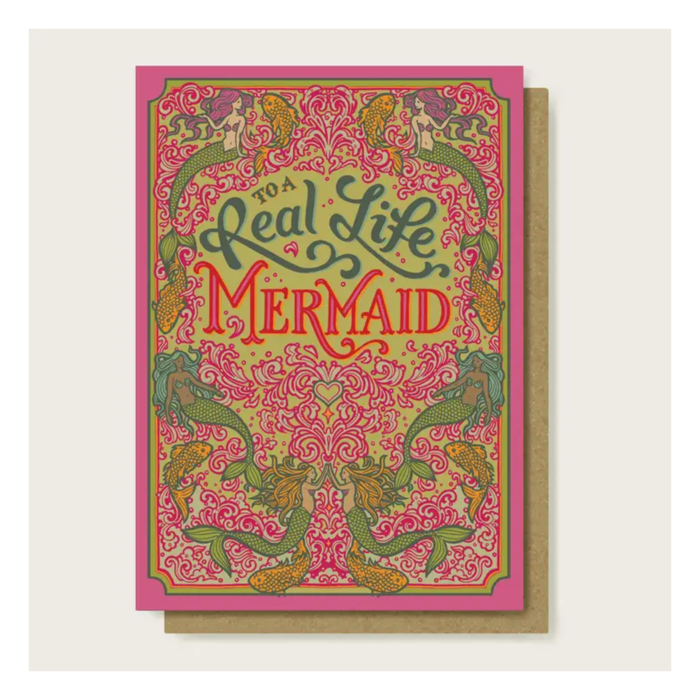 Real Life Mermaid Greeting Card
