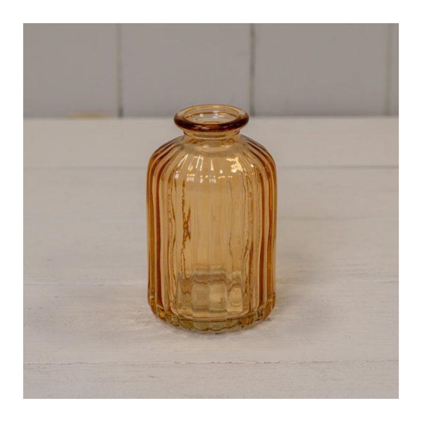 Vintage Amber Glass Bottle