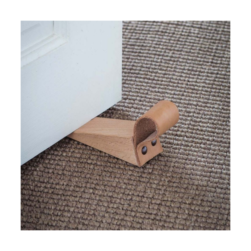 Door Wedge with Leather Strap