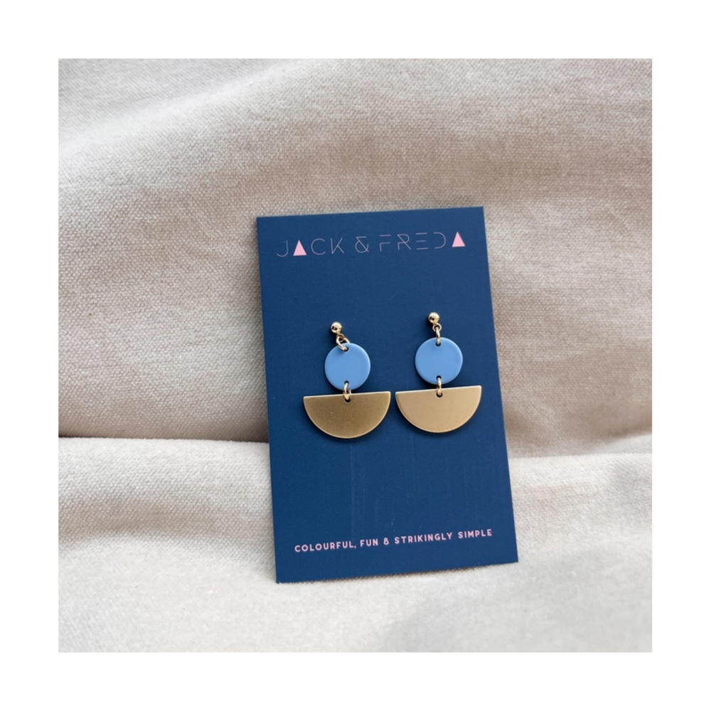Light Blue Colour Pop Stud Earrings