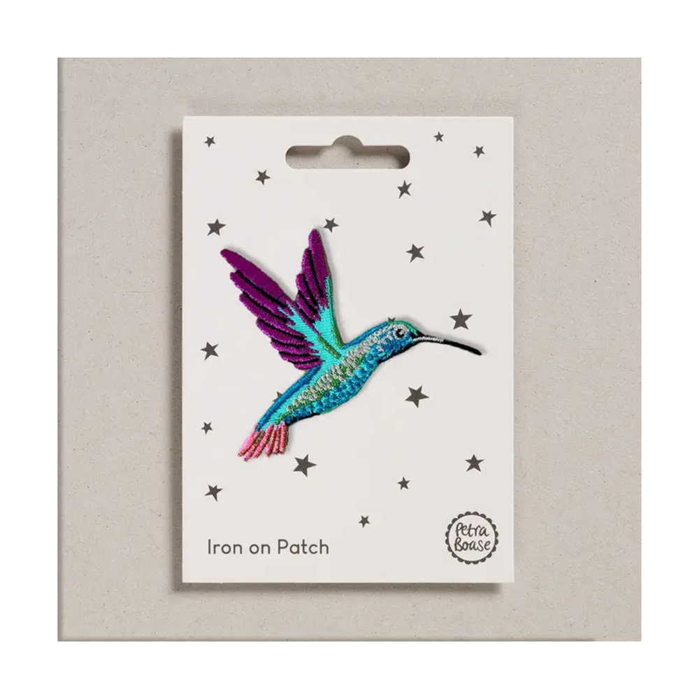 Hummingbird Iron on Patch