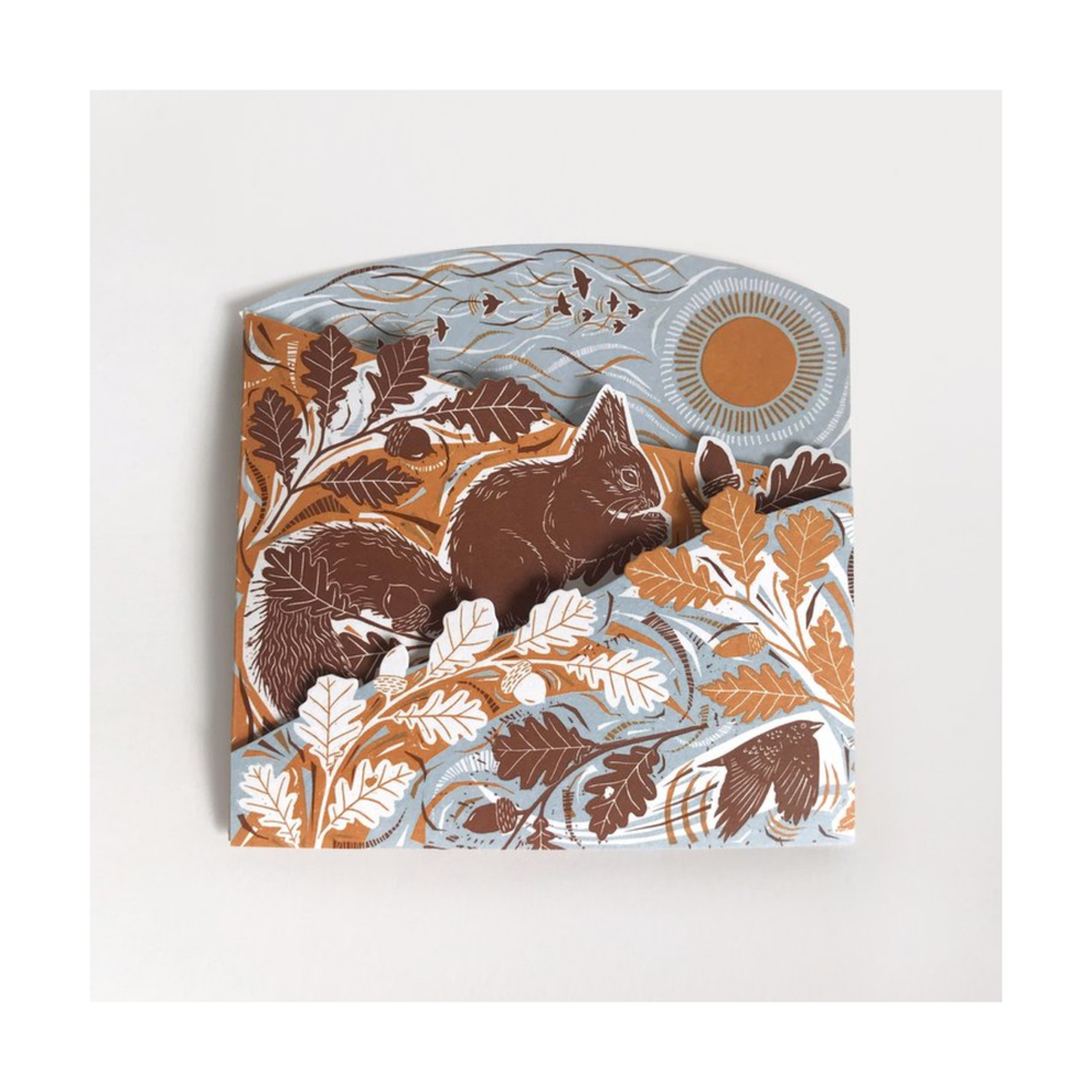 Autumn Leaves Concertina Card