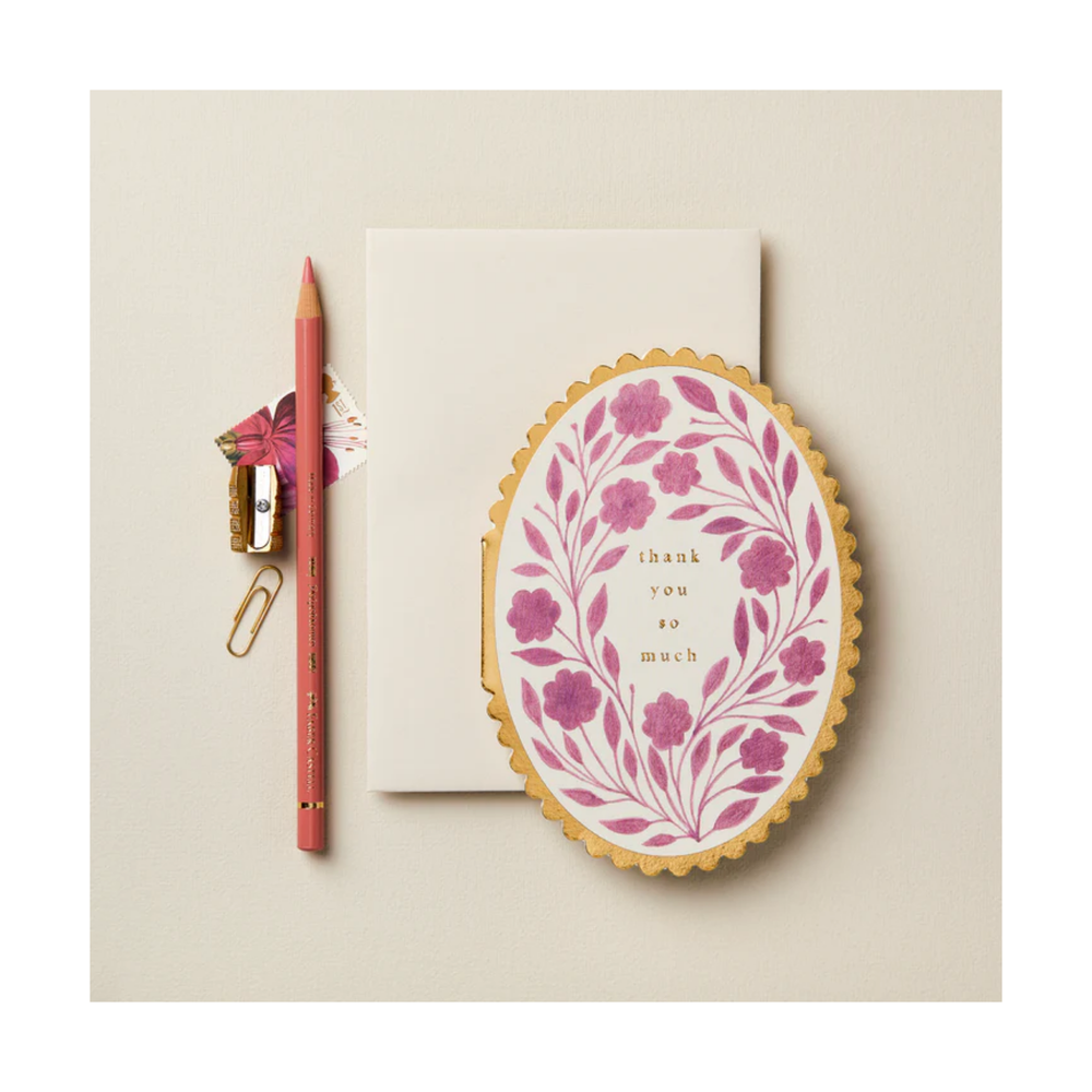 Violet Flora 'Thank you so much' Card