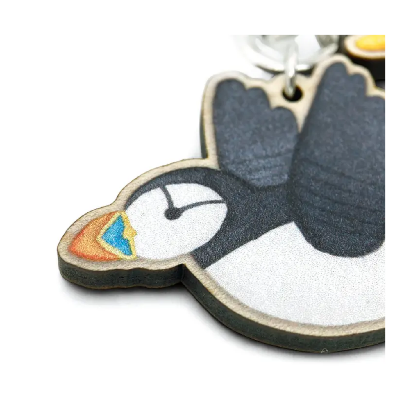 Puffin Keyring with Starfish