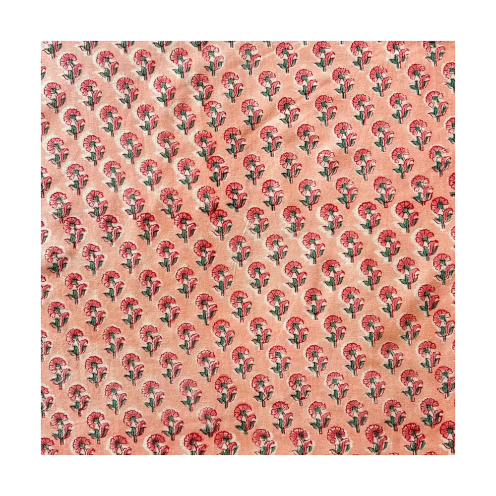 Tiny Pink Flower Set of 4 Cotton Napkins