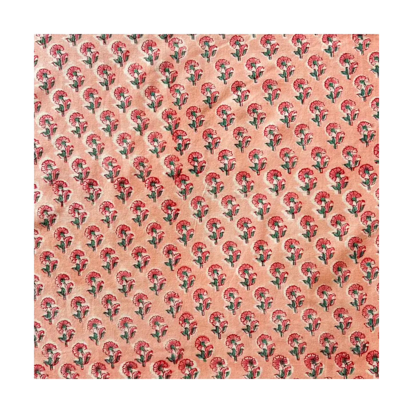Tiny Pink Flower Set of 4 Cotton Napkins