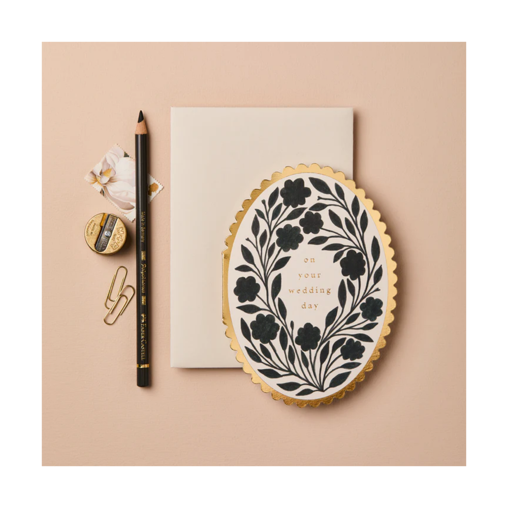Ink Flora 'On Your Wedding Day' Card