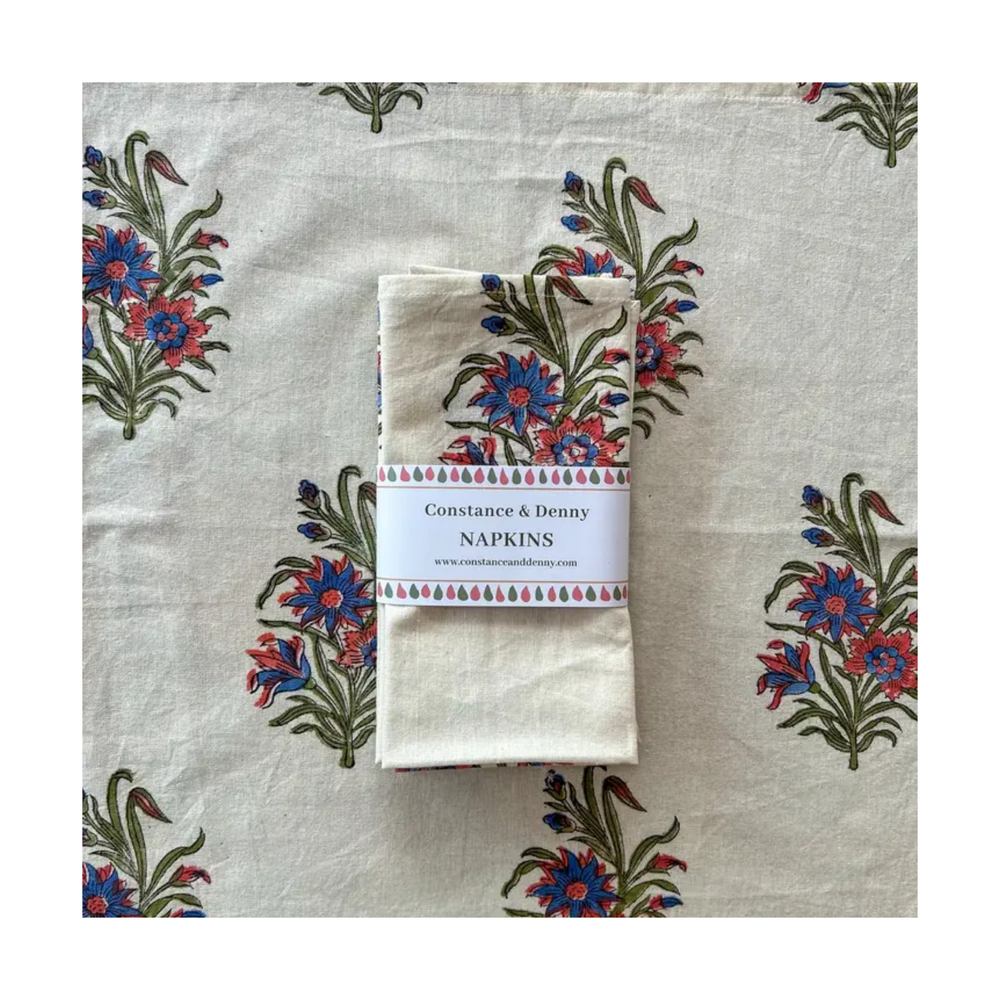Wildflower Set of 4 Cotton Napkins