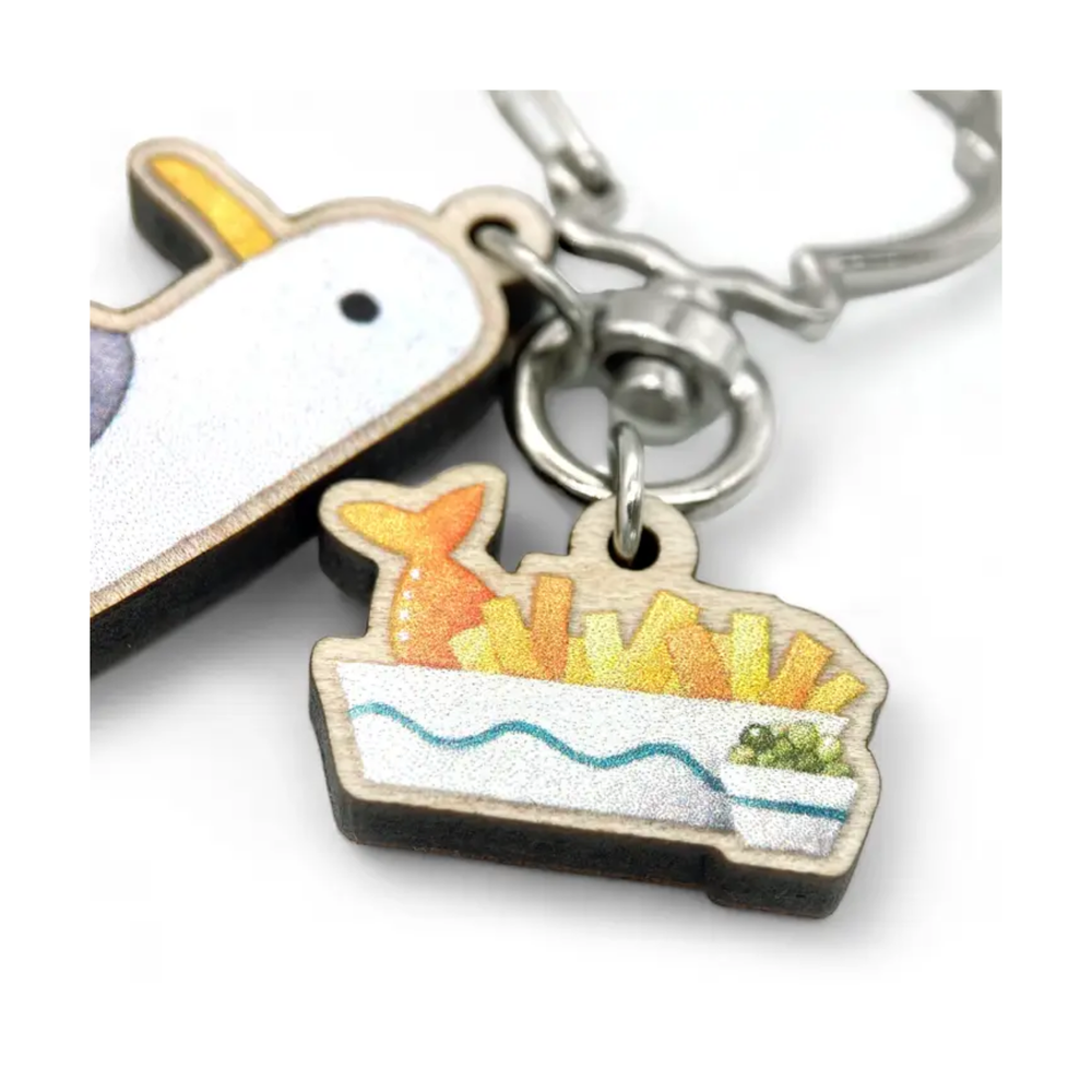 
                  
                    Seagull Keyring with Fish and Chips
                  
                