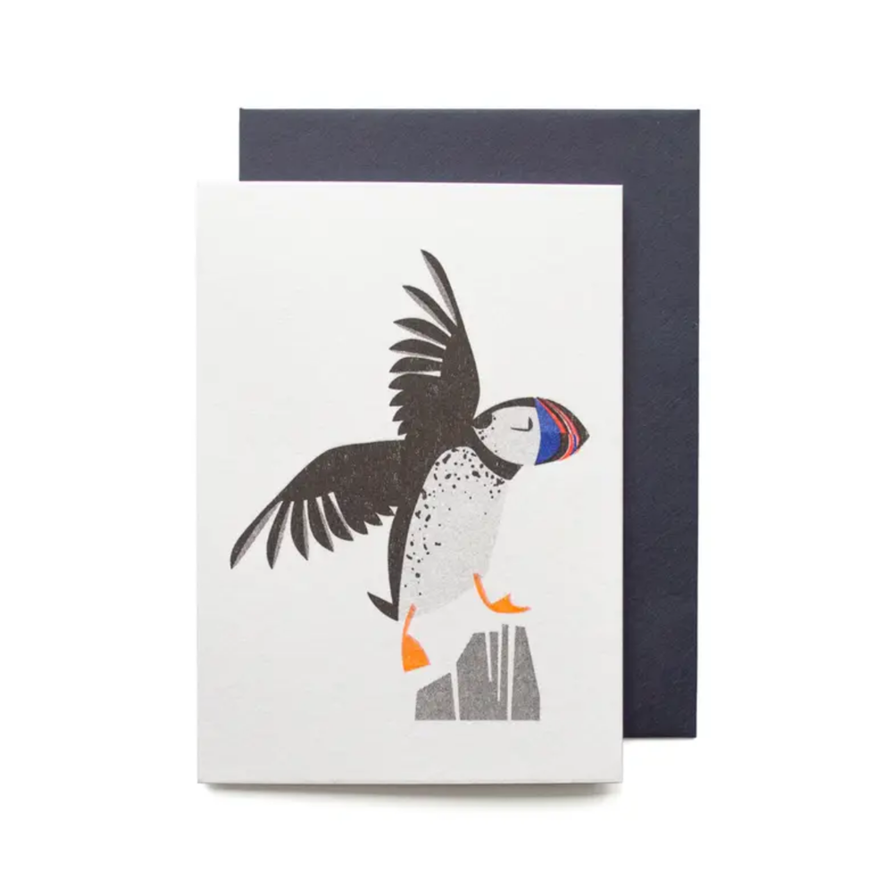 Playful Puffin Mini Card