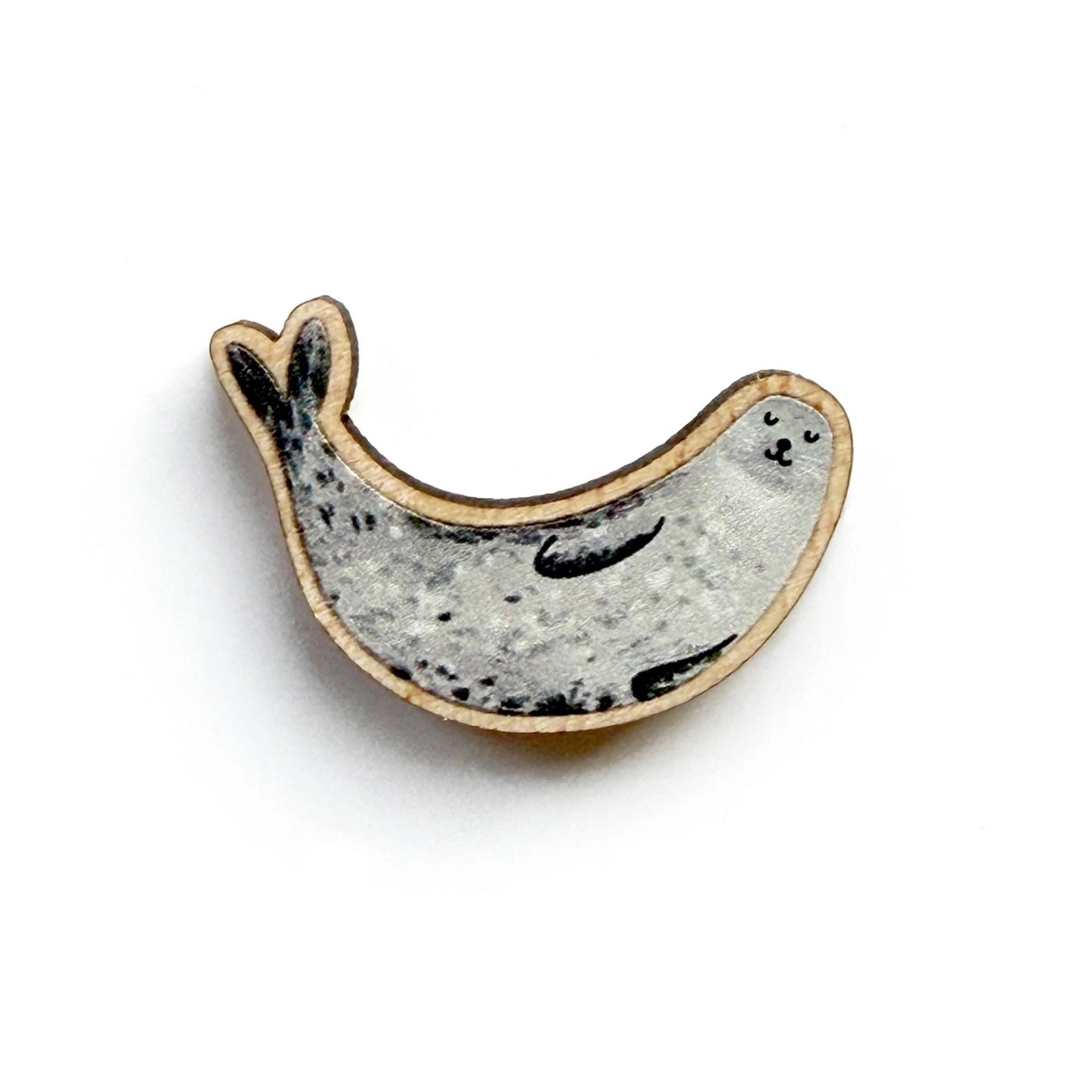 Harbour Seal Wooden Pin