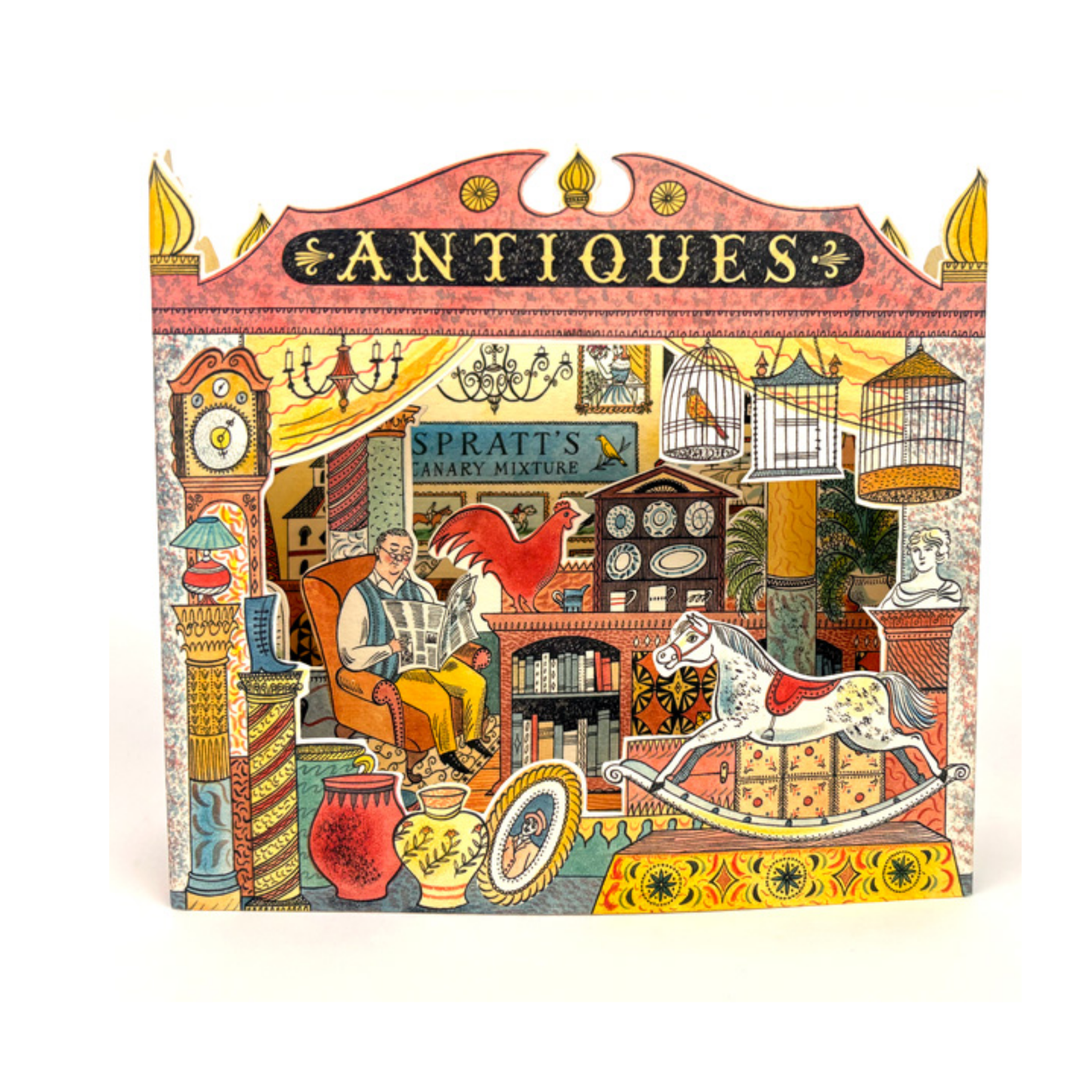Antiques Shop Fold Out Card