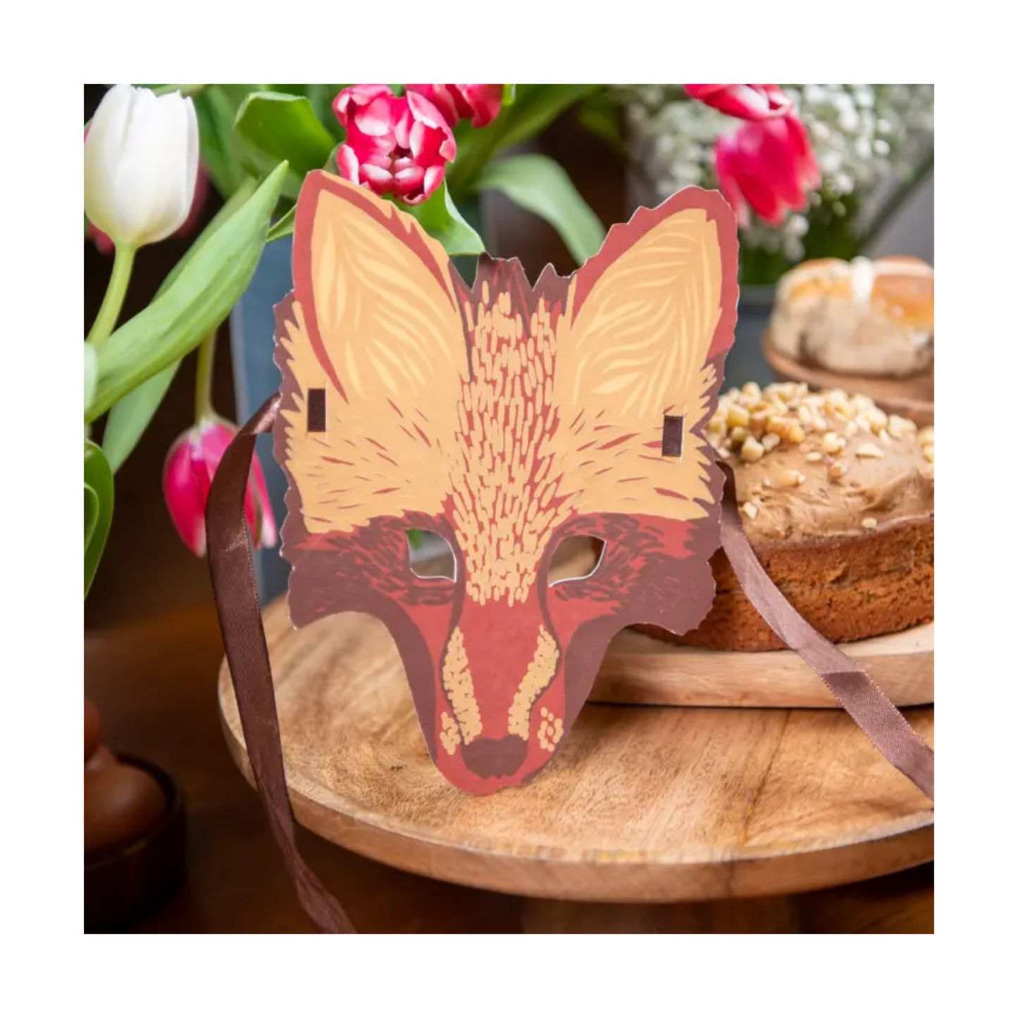 Fox Greeting Card Mask