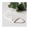 Silver Heart Earrings from MUKA Jewellery. Made from recycled sterling silver.