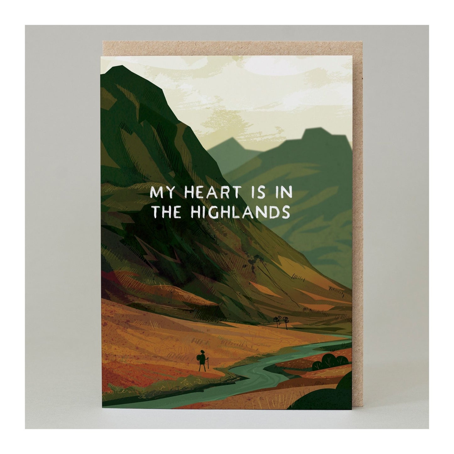 Heart in the Highlands Landscape Card