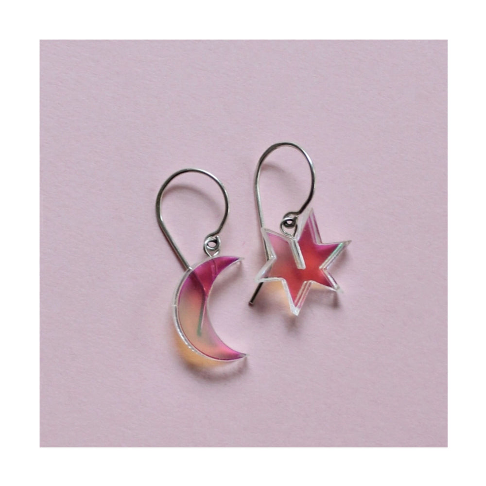 
                  
                    Iridescent Star & Moon Earrings
                  
                
