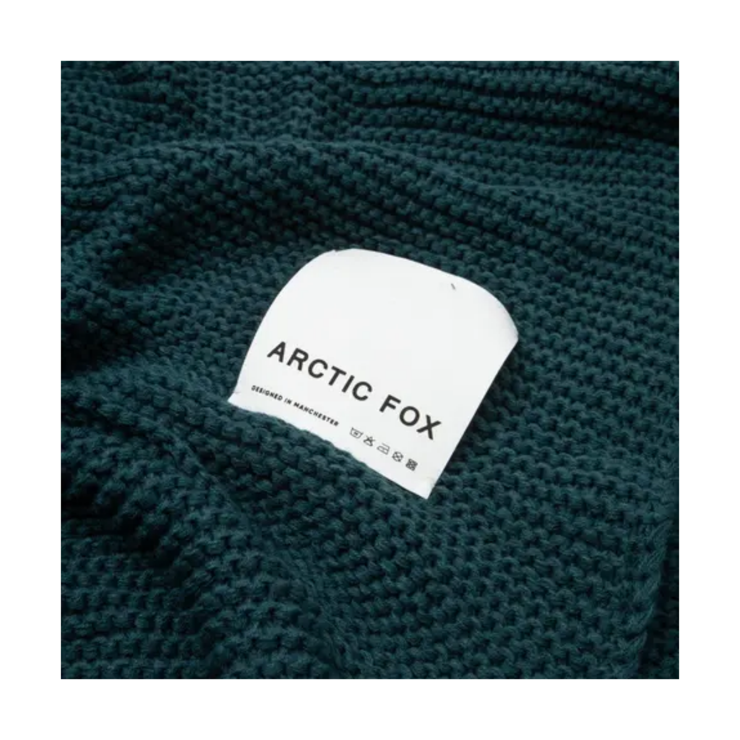 The Knitted Throw - Teal