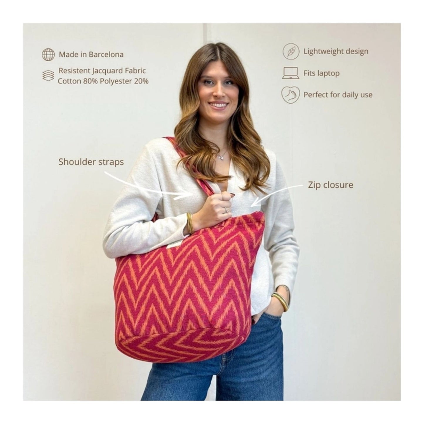 Large Fire Shopper Bag