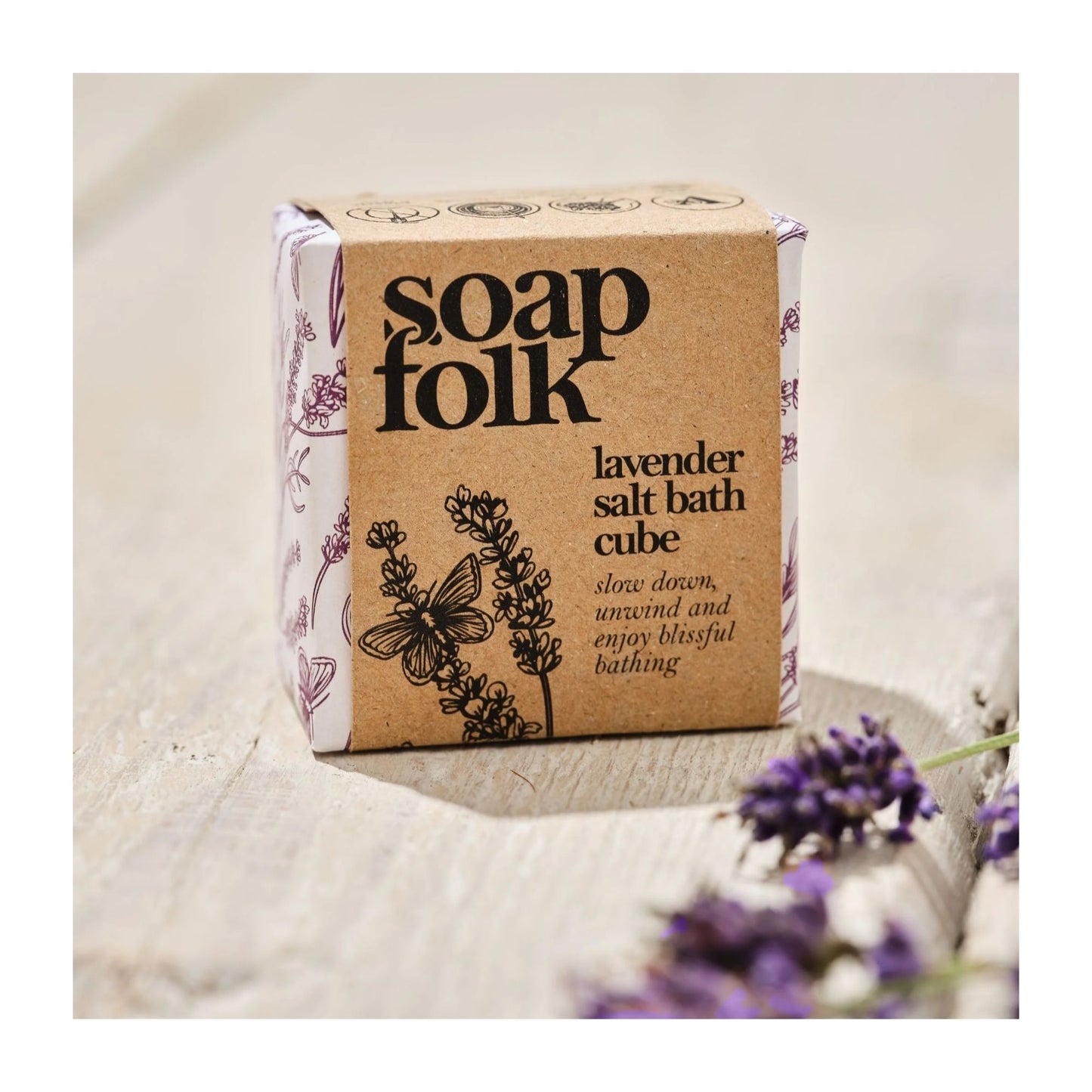 Lavender Salt Bath Cube