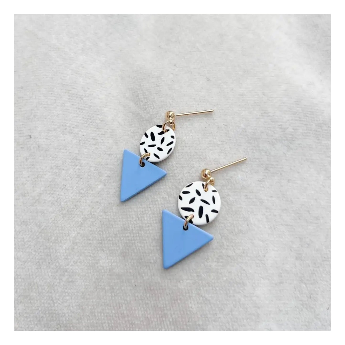 Light Blue Mini Memphis Earrings