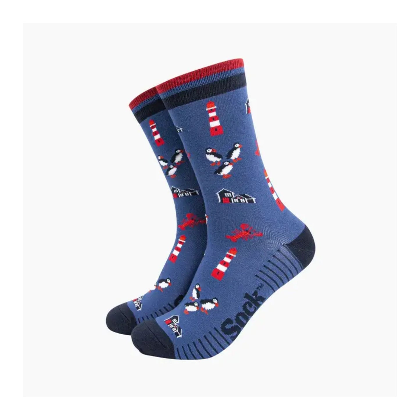 Lighthouse and Puffin Socks