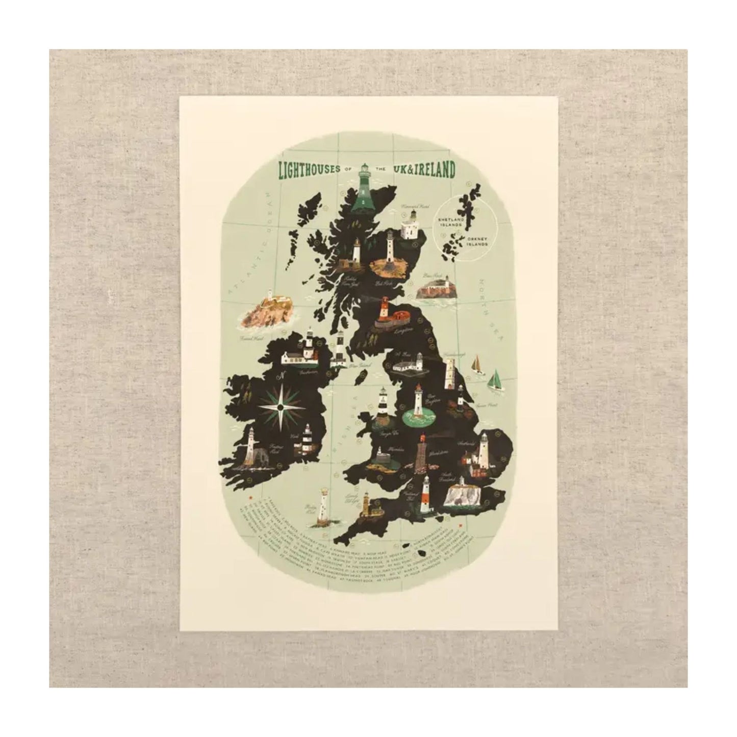 Lighthouses of the UK Print