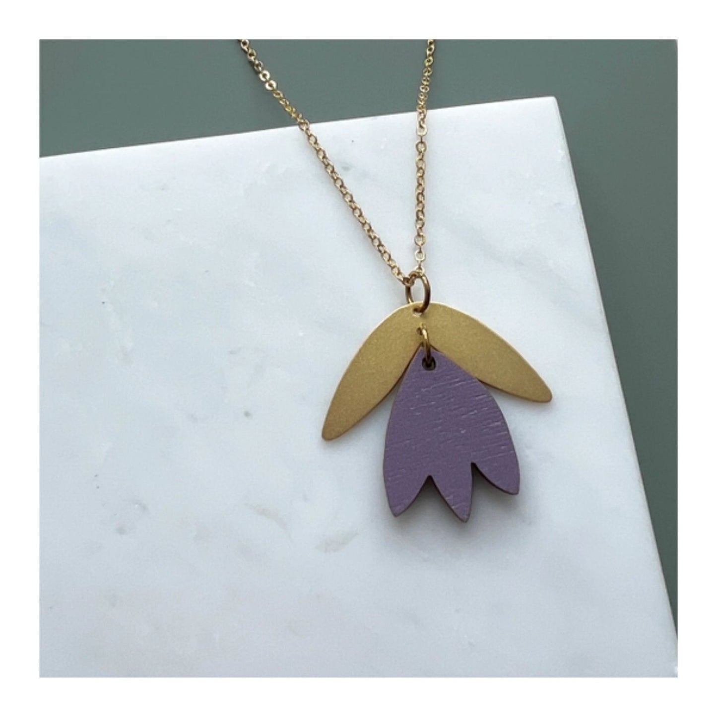 Lilac Tulip Necklace