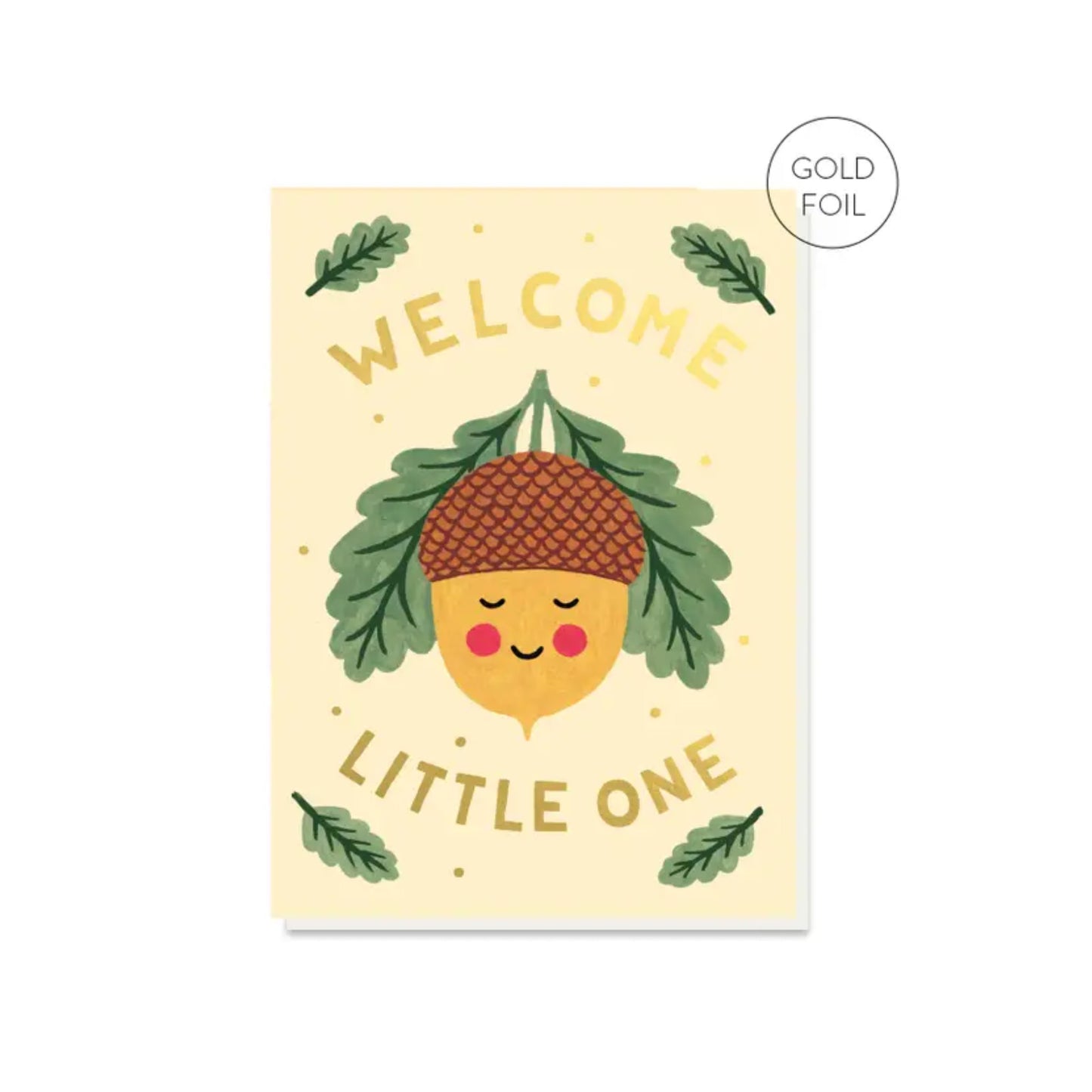 Welcome Little One Acorn Card