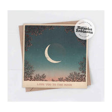  Love you to the Moon Card