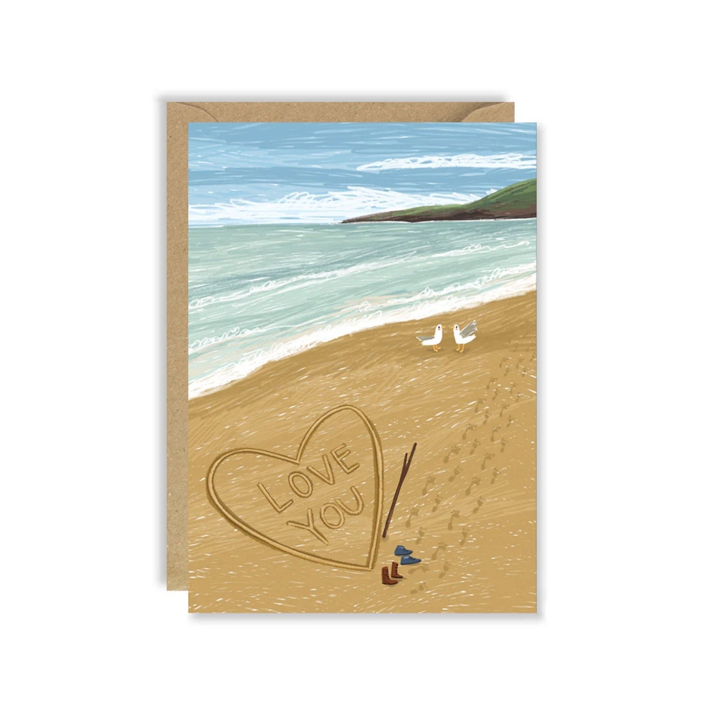 Love You Beach Card